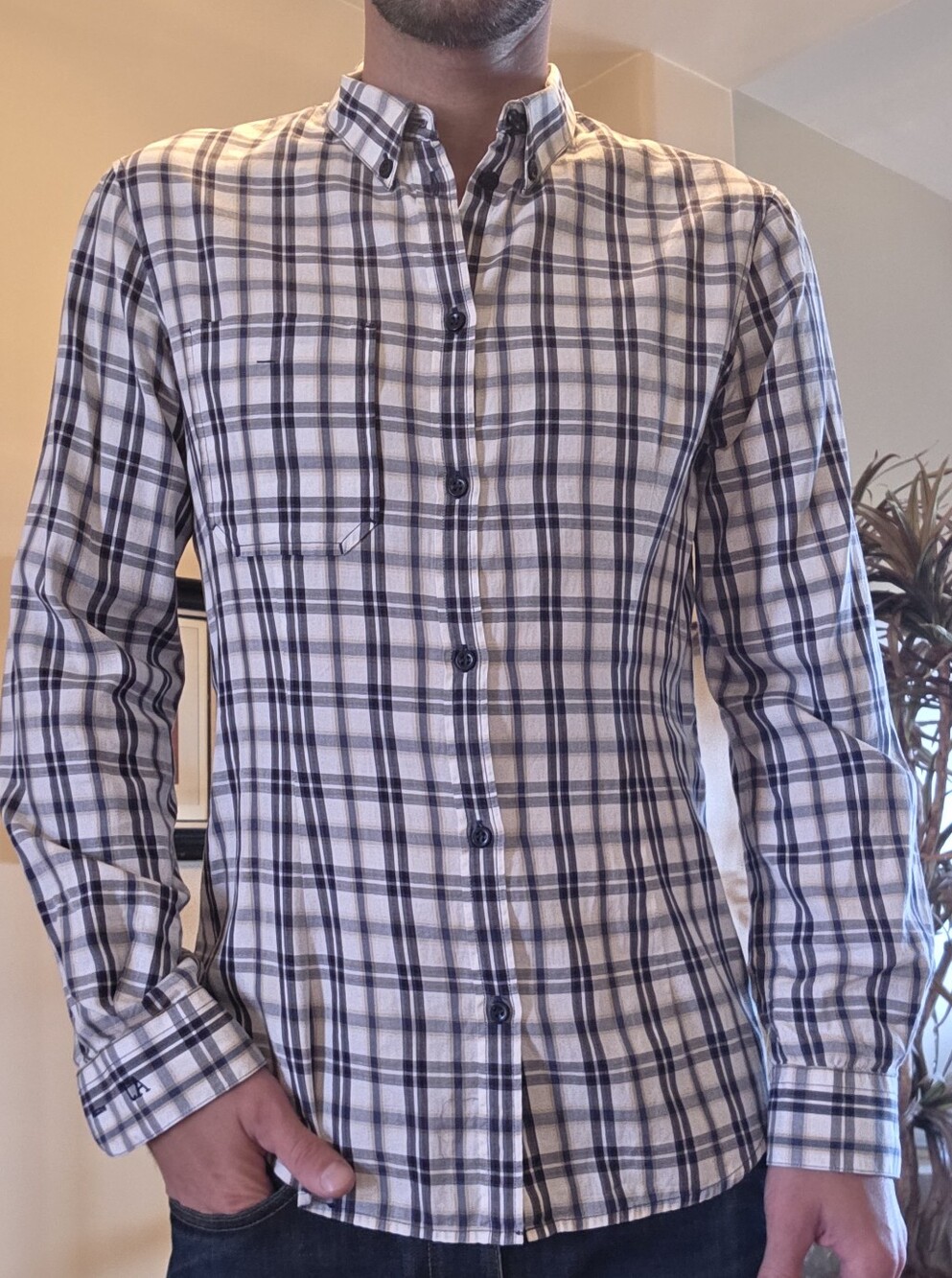 Armani Jeans Button-Down Shirt Mens